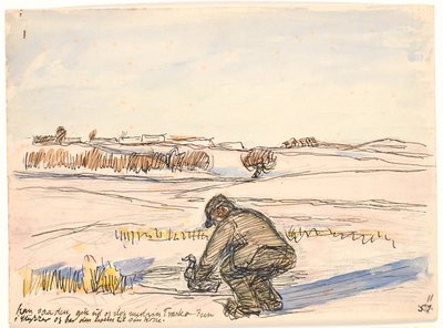 彼は見た... 作： Fritz Syberg