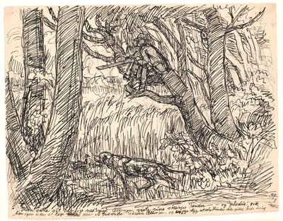 彼は彼のギャップを置きました... 作： Fritz Syberg
