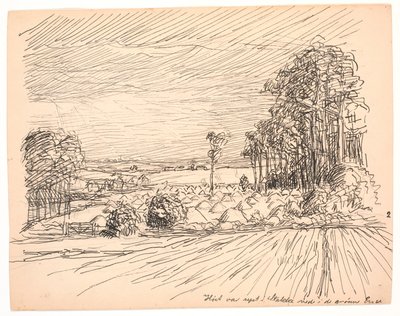 干し草は緑の牧草地で積み上げられた 作： Fritz Syberg