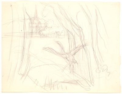 白鳥が飛び立つ風景 作： Fritz Syberg