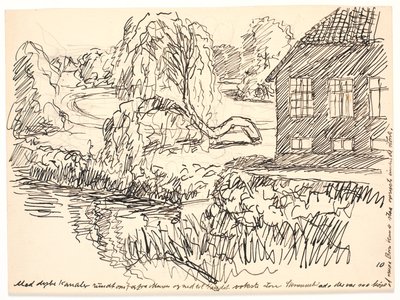 周りに深い水路が... 作： Fritz Syberg