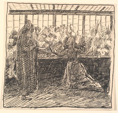 死の温室の母と死 作： Fritz Syberg