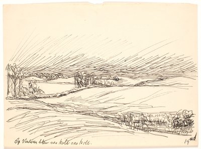 そして冬はとても寒くなりました 作： Fritz Syberg