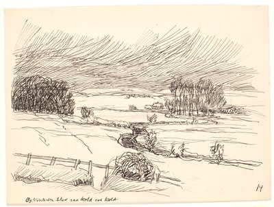 そして冬はとても寒くなりました 作： Fritz Syberg