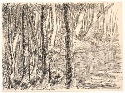 そして森の中の深い湖 作： Fritz Syberg