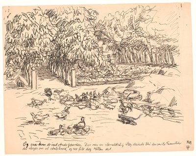 そして彼らはダックガーデンに入った... 作： Fritz Syberg