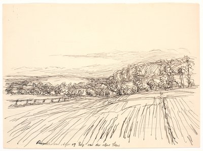 Ager と Eng の周りには大きな森がありました 作： Fritz Syberg