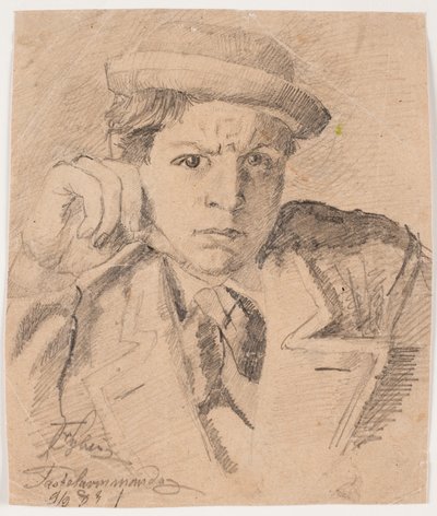 自画像 作： Fritz Syberg