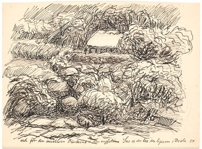 茂みの間を越えて… 作： Fritz Syberg