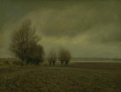 Funen の Taarby Beach 近くの冬の風景 作： Fritz Syberg