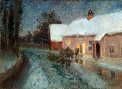 夜」、1880年代。 作： Fritz Thaulov