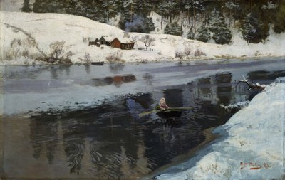 シモア川の冬 作： Fritz Thaulov