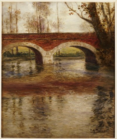 橋のある川の風景 作： Frits Thaulow