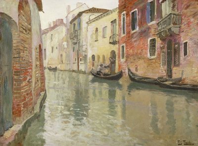 ベネチアンバックウォーター、 作： Frits Thaulow