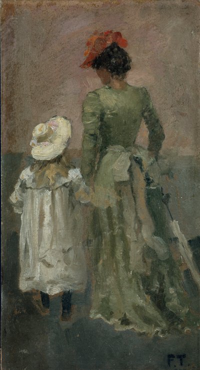 イングリッドとアレクサンドラ・タロウ 作： Fritz Thaulow