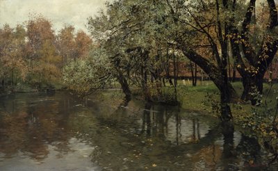 Akerselvaによる秋の日 作： Fritz Thaulow