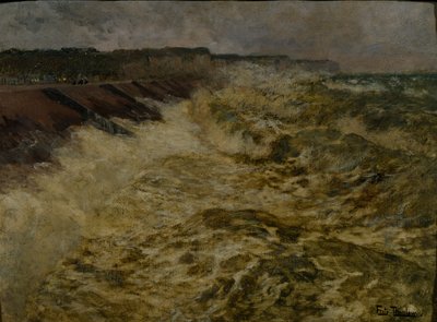 ディエップの防波堤 作： Fritz Thaulow