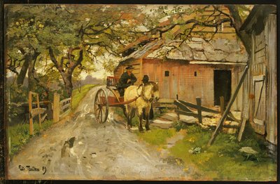 友好的なゴシップ、1889 作： Frits Thaulow
