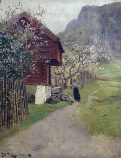 アスカーから 作： Fritz Thaulow