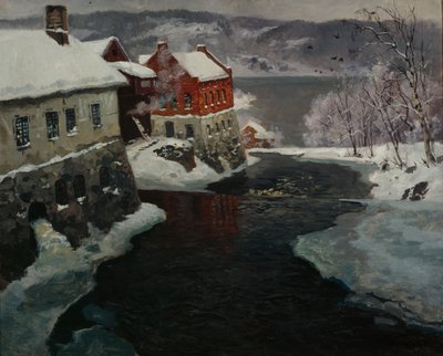 メスナから 作： Fritz Thaulow