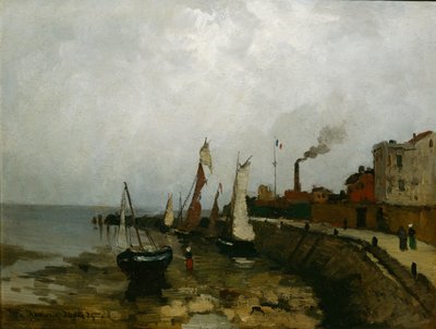 フランスの港 作： Fritz Thaulow