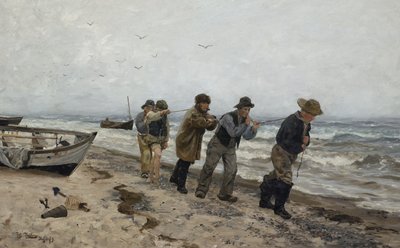 帰郷の漁師 スカーゲン 作： Fritz Thaulow