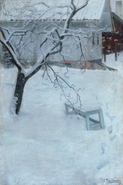 2月（ヴィンデレン農場） 作： Fritz Thaulow