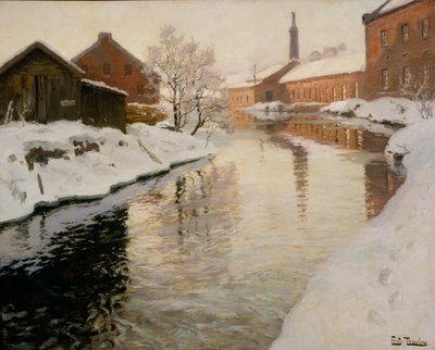 ライサカー川 作： Fritz Thaulow