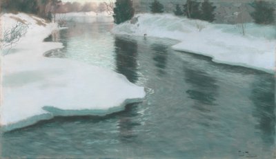 雪解け 作： Fritz Thaulow