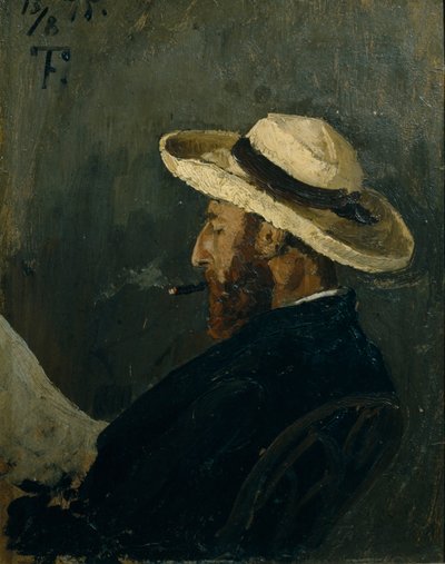 フレドリック・コレットの肖像 作： Fritz Thaulow