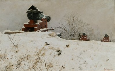 赤い大砲 作： Fritz Thaulow