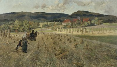 Vestre Aker の 9 月の日 作： Fritz Thaulow