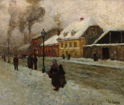 グリーンランドからのストリート セクション (オスロ) 作： Fritz Thaulow