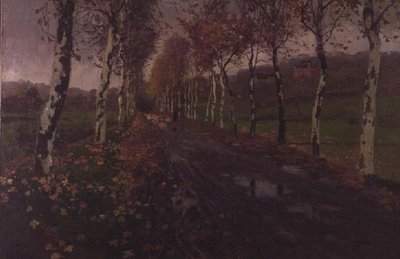 シルバーバーチのアベニュー 作： Fritz Thaulow