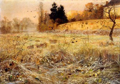 霜の霜、1900年頃 作： Frits Thaulow