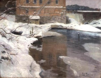 リサカーの工場 作： Fritz Thaulow