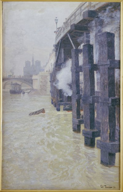 1893年12月のセーヌ川 作： Frits Thaulow