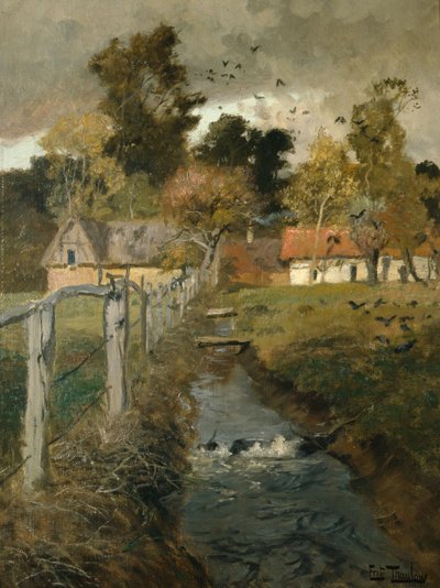 小川、1895年頃 作： Fritz Thaulow