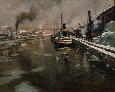 無題、1902年頃（キャンバスに油彩） 作： Fritz Thaulow