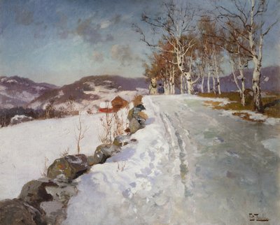 リレハンメルの冬景色 作： Fritz Thaulow