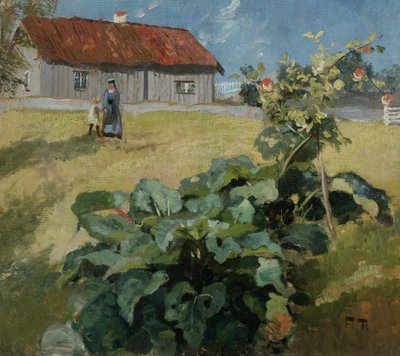 女性と子供、1892年頃 作： Fritz Thaulow