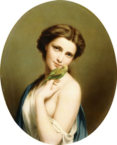 インコの若い美女 作： Fritz Zuber Buhler