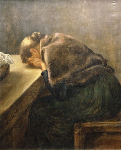 追悼、 作： Fritz von Uhde