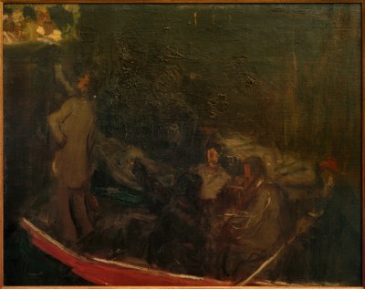 ナイトボートトリップ 作： Fritz von Uhde