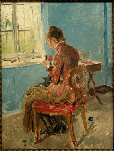 ウィンドウで仕立て屋 作： Fritz von Uhde