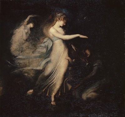 妖精の女王がアーサー王子に現れる、1786-1788年。 作： Füssli