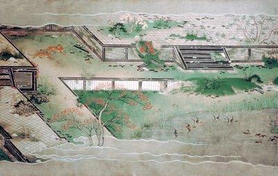 Hsun Ch&39;ing（紀元前320-235年）は巡礼を行います（平安と鎌倉の塗られた手巻き） 作： Fujiwara Nagataka