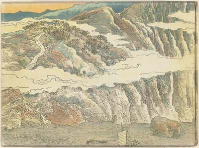 三十巻の中国 - 前編 品三重画鑑 - 上官 作： Fukuda Bisen