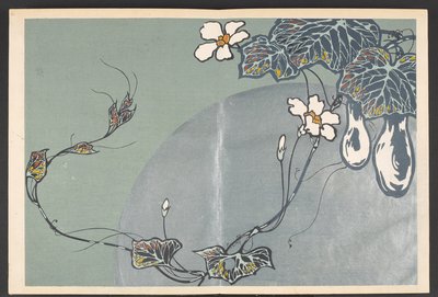 写生草花模様 生命の草花文様 作： Furuya Korin