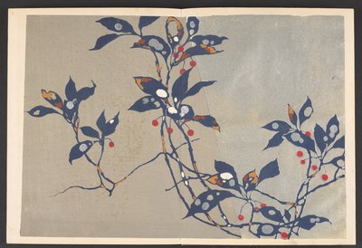 写生草花模様 生命の草花文様 作： Furuya Korin